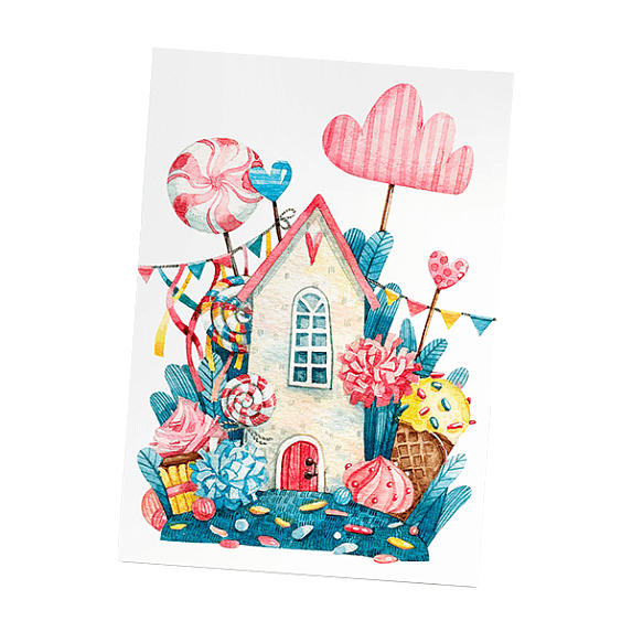 Арома-открытка "Сладкий домик"