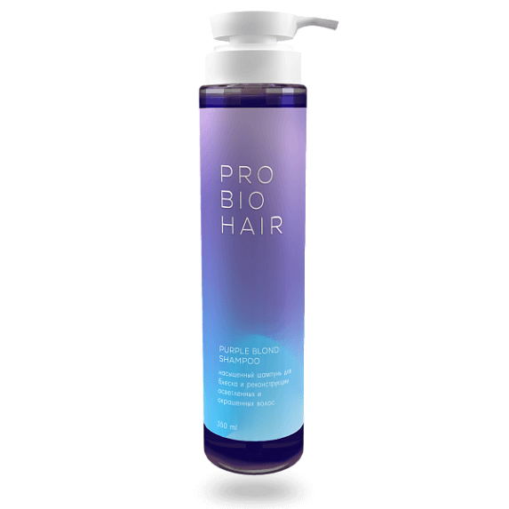 PRO BIO HAIR Оттеночный шампунь для осветленных волос